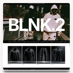 BLNK2 desktop homepage hero design for a streetwear brand