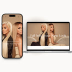 Mood By Her homepage preview for a premium hair brand