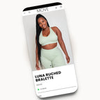 Move mobile product page design for a fitness brand