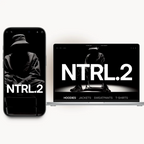NTRL.2 homepage preview for a streetwear clothing brand