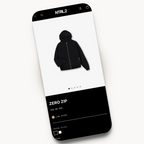 NTRL.2 mobile product page design for a streetwear brand