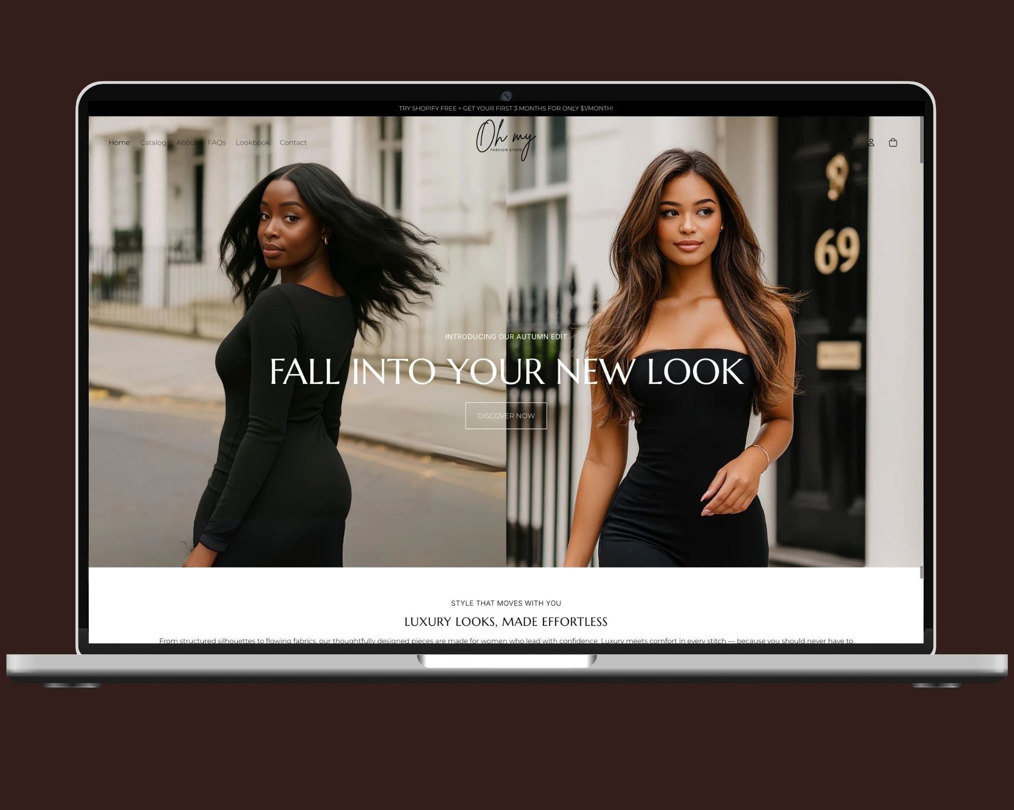 Oh My theme preview for luxury clothing brands