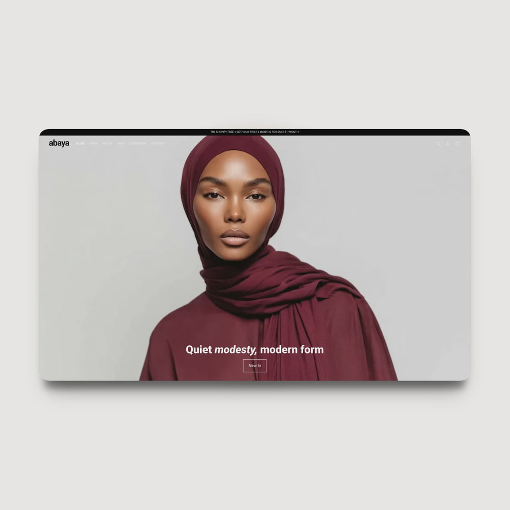Abaya Shopify theme demo for abaya and modest fashion brands