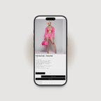 House of Vibe mobile product page design for a bold fashion brand