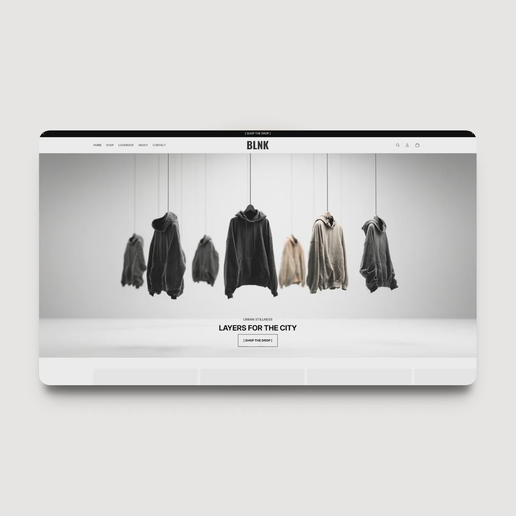 BLNK Shopify theme demo for streetwear and clothing brands