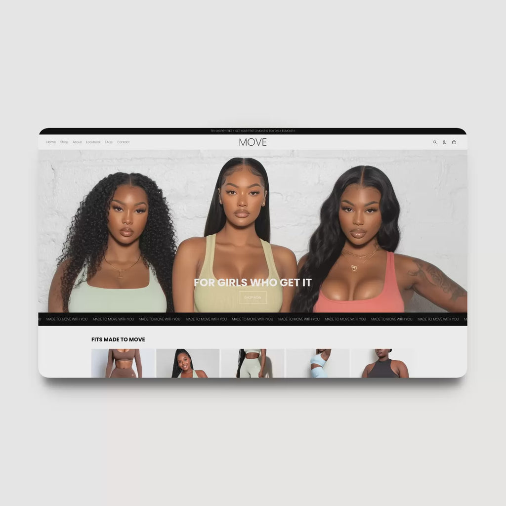 Move Shopify theme demo for gym and activewear brands