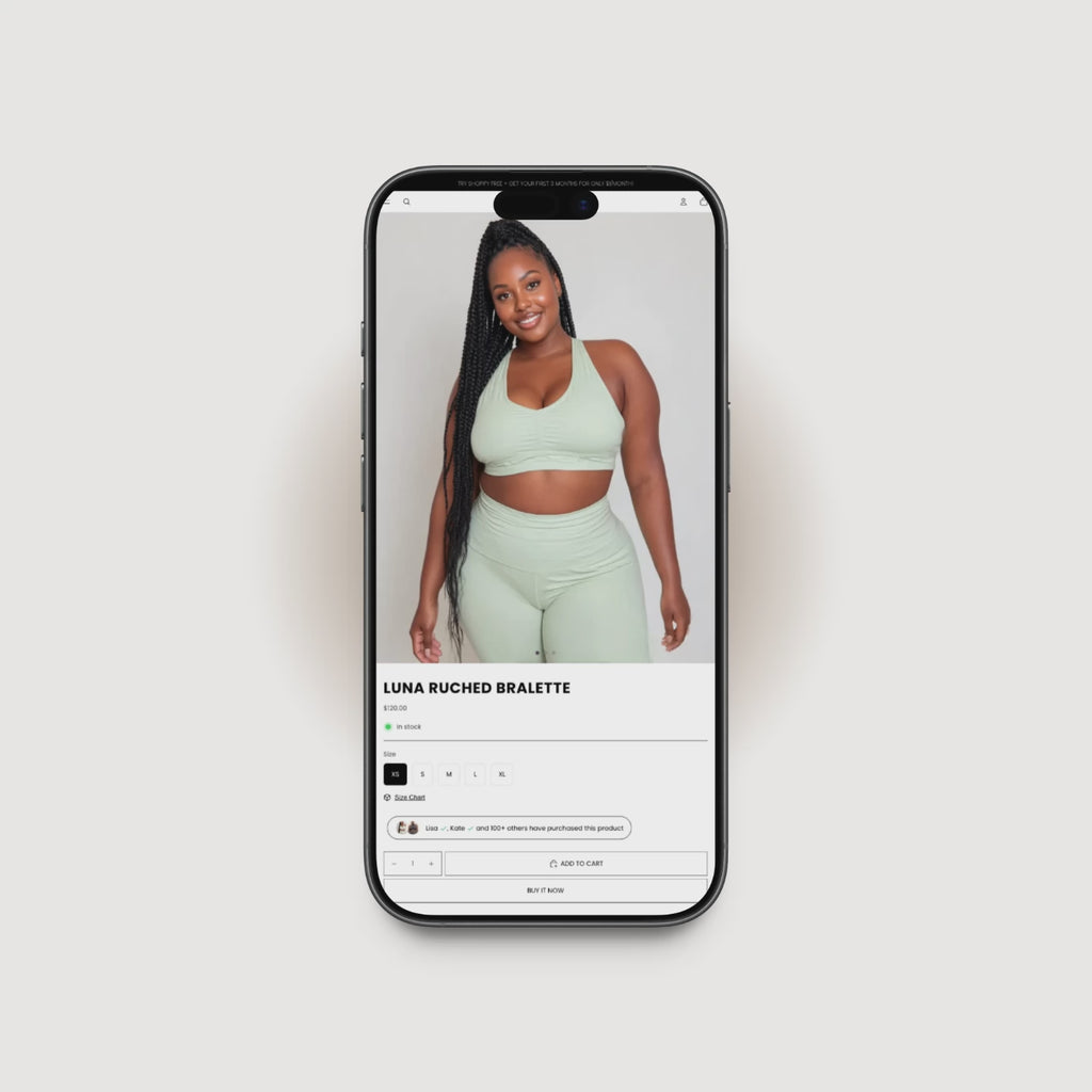 Move Shopify product page demo for fitness and activewear brands