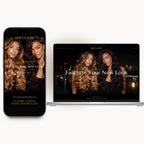 Quiet Luxury homepage preview for a luxury hair brand