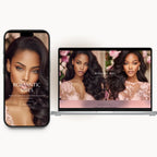 Romantic Vibes Shopify theme homepage preview for hair and wig brands