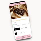 Romantic Vibes mobile product page design for hair and wig brands