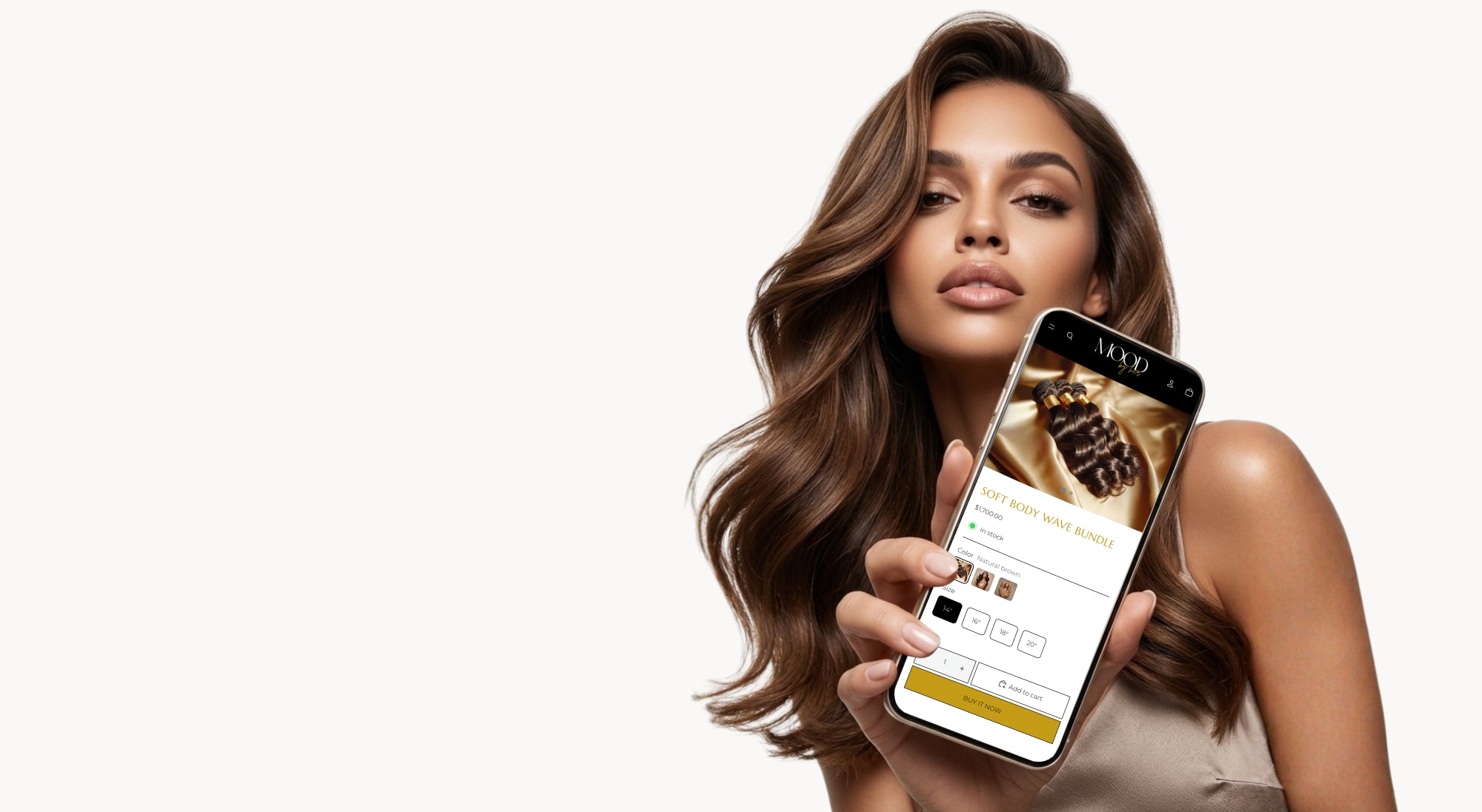 Premium Shopify theme mockup for fashion and beauty brands